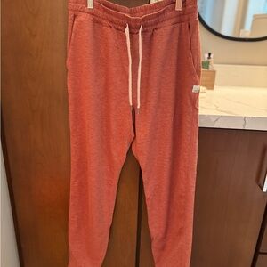Vuori joggers - burnt orange color
